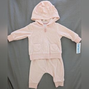 Carter's Soft Pink Baby Outfit with Lamb Bum & Ears - 3M